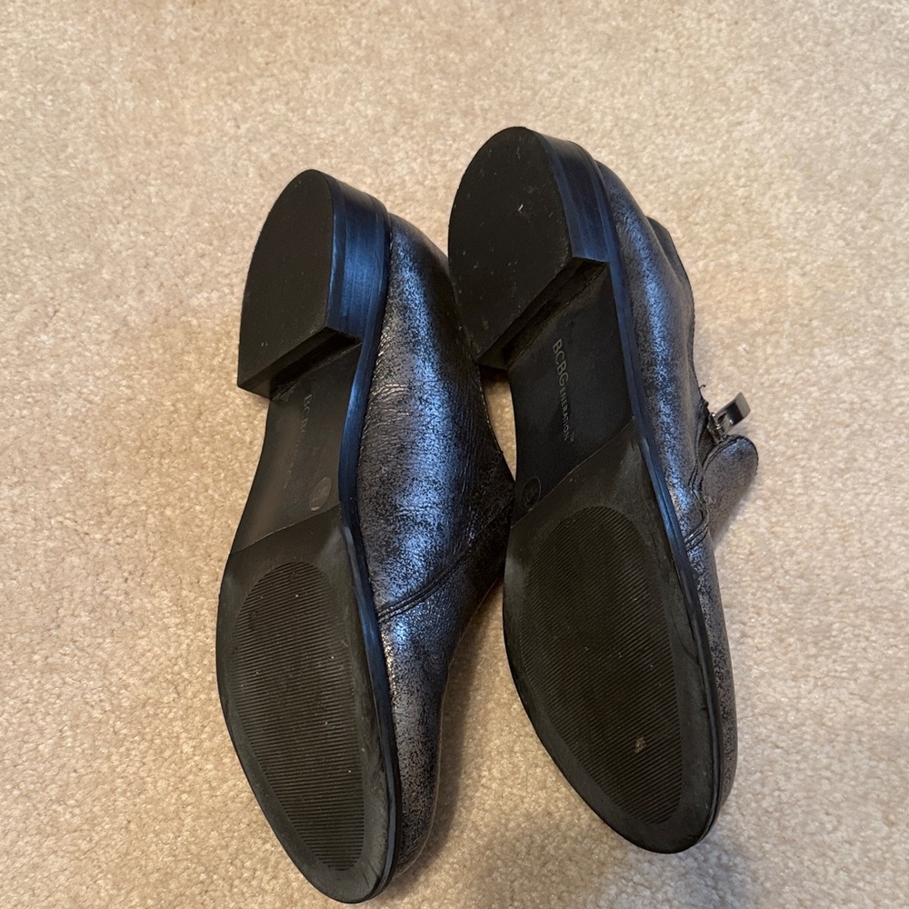 BCBGeneration Shimmering silver/ Black Loafers - image 6